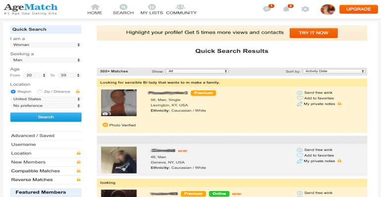 main features of agematch