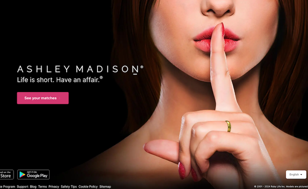ashleymadison homepage
