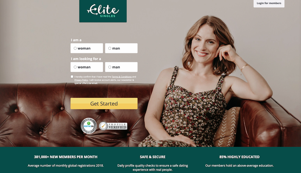 elitesingles homepage